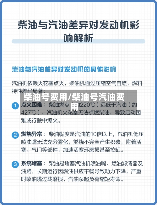 柴油号费用/柴油号汽油费用