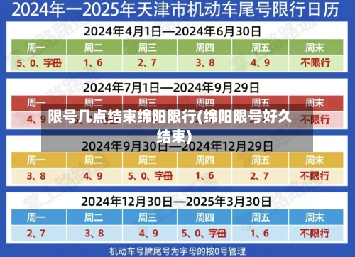 限号几点结束绵阳限行(绵阳限号好久结束)-第2张图片