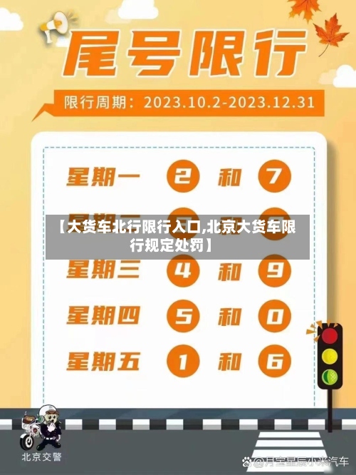 【大货车北行限行入口,北京大货车限行规定处罚】