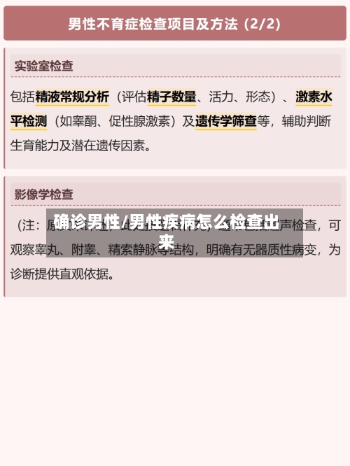 确诊男性/男性疾病怎么检查出来-第2张图片