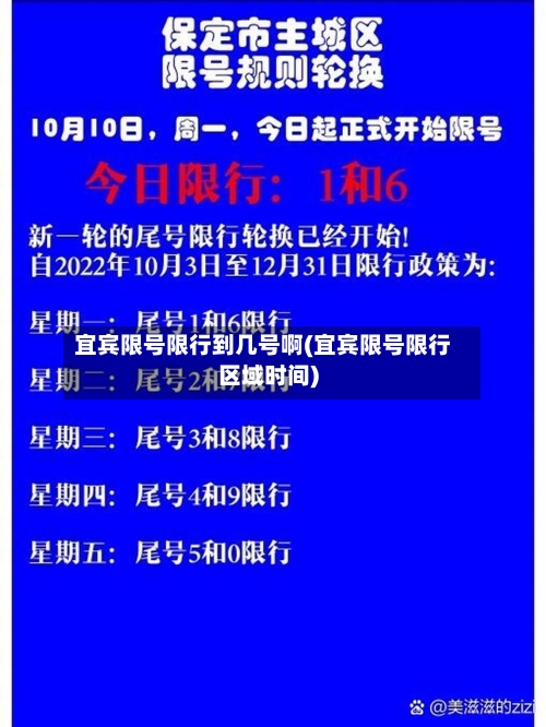宜宾限号限行到几号啊(宜宾限号限行区域时间)