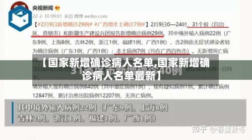 【国家新增确诊病人名单,国家新增确诊病人名单最新】-第3张图片