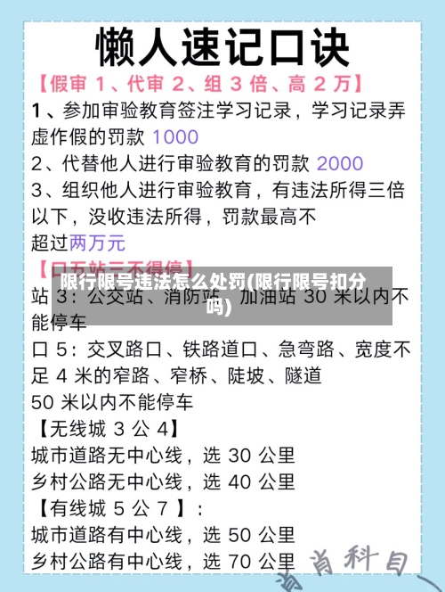 限行限号违法怎么处罚(限行限号扣分吗)
