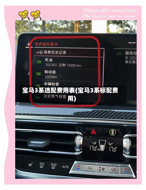 宝马3系选配费用表(宝马3系标配费用)-第3张图片