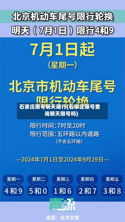 石家庄限号明天限行(石家庄限号查询明天限号吗)