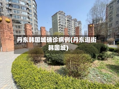 丹东韩国城确诊病例(丹东逛街韩国城)-第3张图片