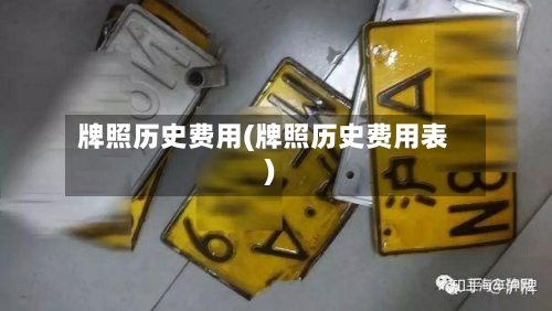 牌照历史费用(牌照历史费用表)