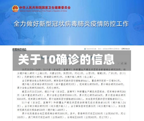 关于10确诊的信息