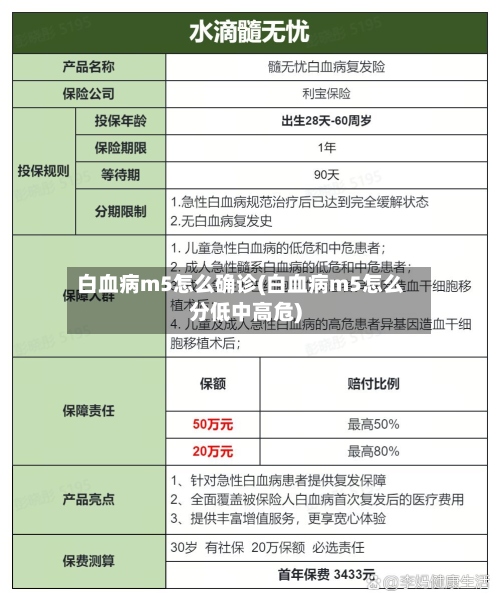 白血病m5怎么确诊(白血病m5怎么分低中高危)-第3张图片
