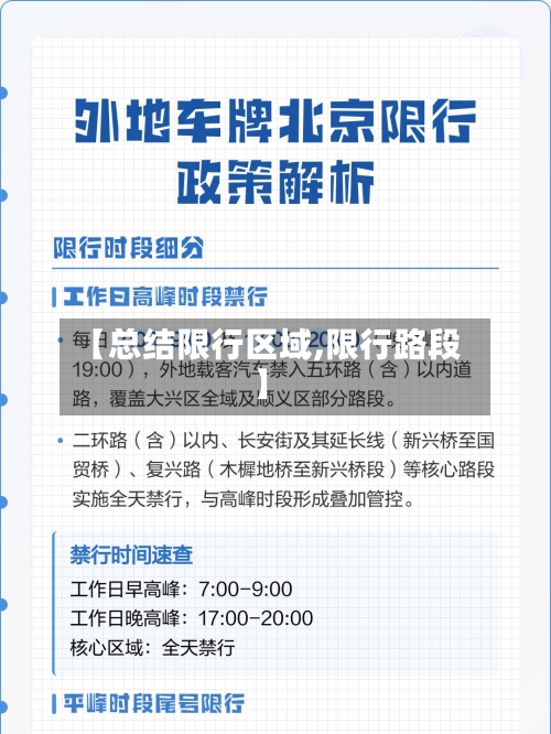 【总结限行区域,限行路段】