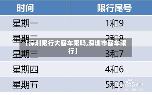 【深圳限行大客车限吗,深圳市客车限行】-第2张图片