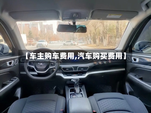 【车主购车费用,汽车购买费用】