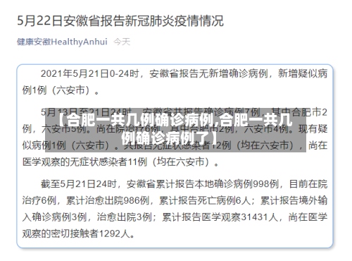 【合肥一共几例确诊病例,合肥一共几例确诊病例了】