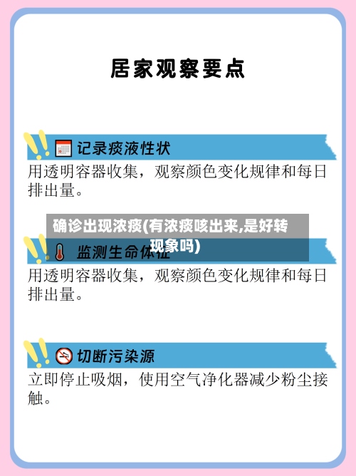 确诊出现浓痰(有浓痰咳出来,是好转现象吗)-第2张图片