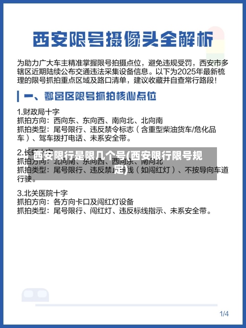 西安限行是限几个号(西安限行限号规定)