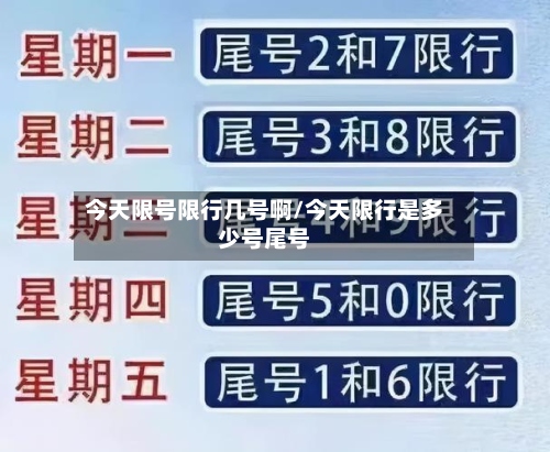 今天限号限行几号啊/今天限行是多少号尾号-第2张图片