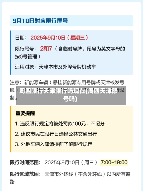周四限行天津限行吗现在(周四天津限号吗)-第2张图片