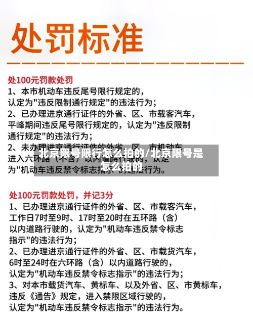 北京限号限行怎么拍的/北京限号是怎么拍的-第3张图片