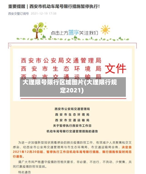 大理限号限行区域图片(大理限行规定2021)