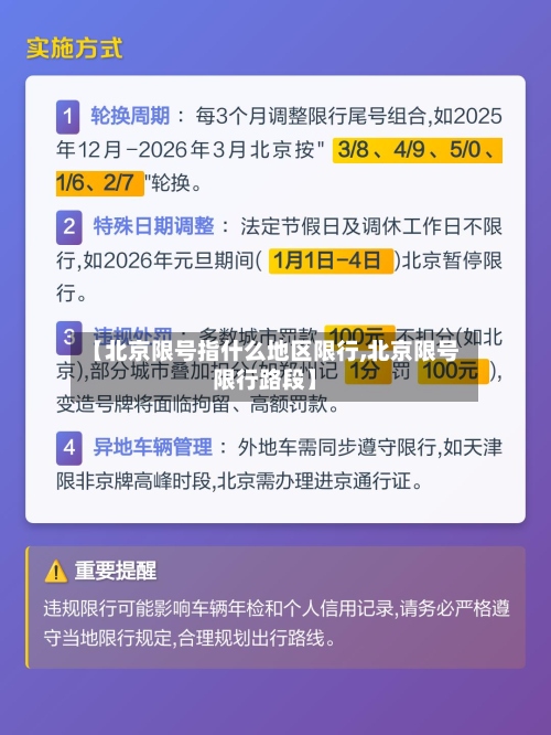 【北京限号指什么地区限行,北京限号限行路段】