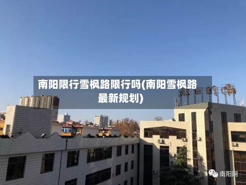 南阳限行雪枫路限行吗(南阳雪枫路最新规划)-第2张图片