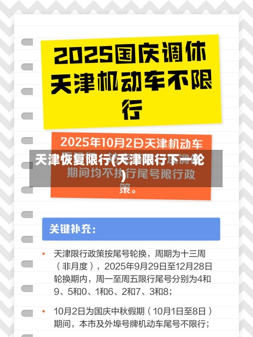 天津恢复限行(天津限行下一轮)