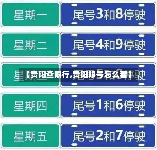 【贵阳查限行,贵阳限号怎么看】-第2张图片