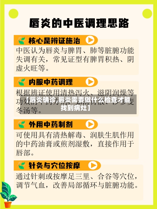 【唇炎确诊,唇炎需要做什么检查才能找到病灶】