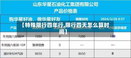 【特殊限行四年行,限行四天怎么算时间】-第2张图片