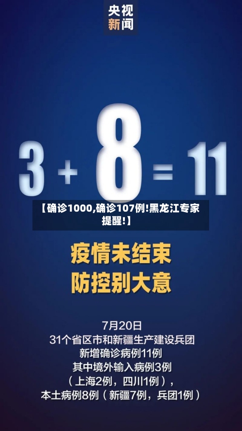 【确诊1000,确诊107例!黑龙江专家提醒!】
