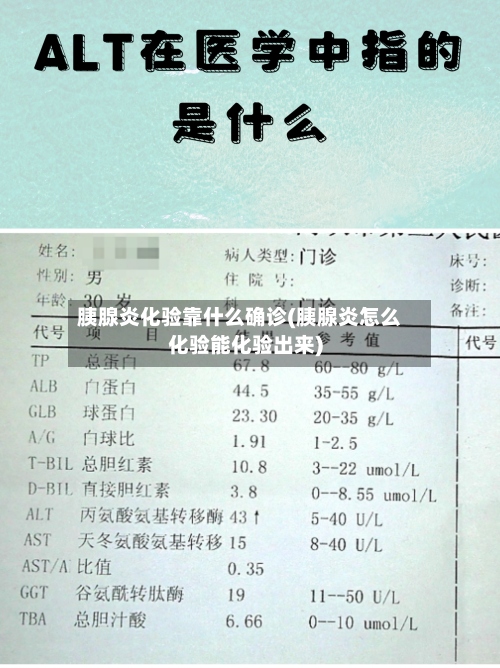 胰腺炎化验靠什么确诊(胰腺炎怎么化验能化验出来)