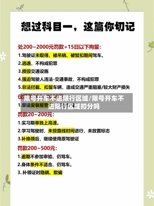 限号开车不进限行区域/限号开车不进限行区域扣分吗-第2张图片