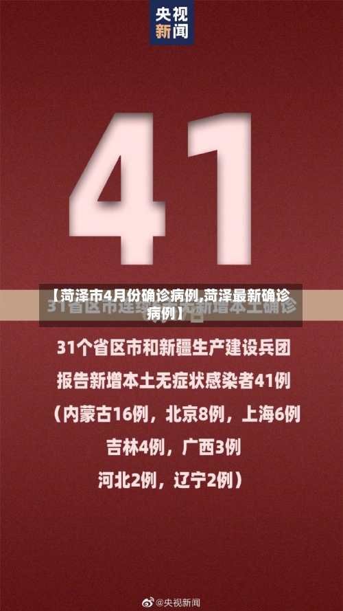【菏泽市4月份确诊病例,菏泽最新确诊病例】-第3张图片