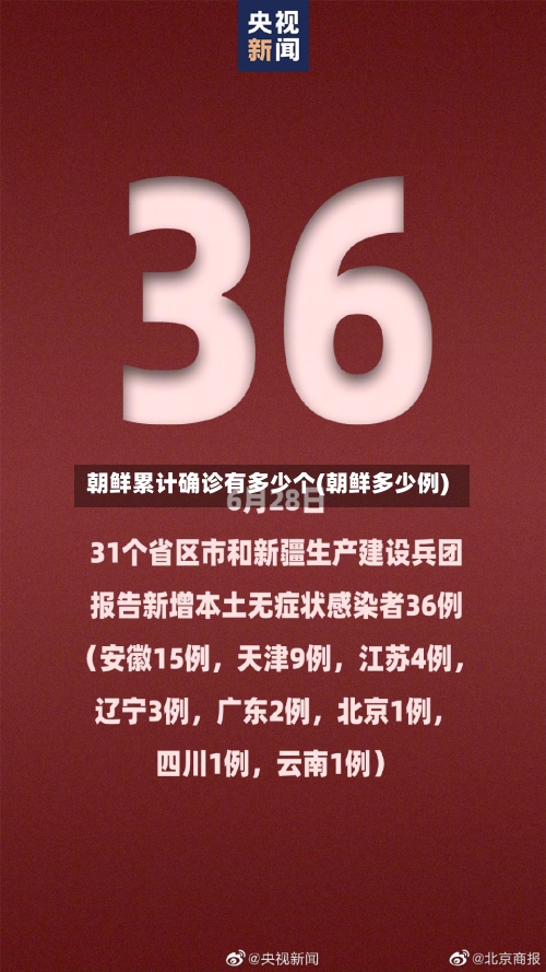 朝鲜累计确诊有多少个(朝鲜多少例)