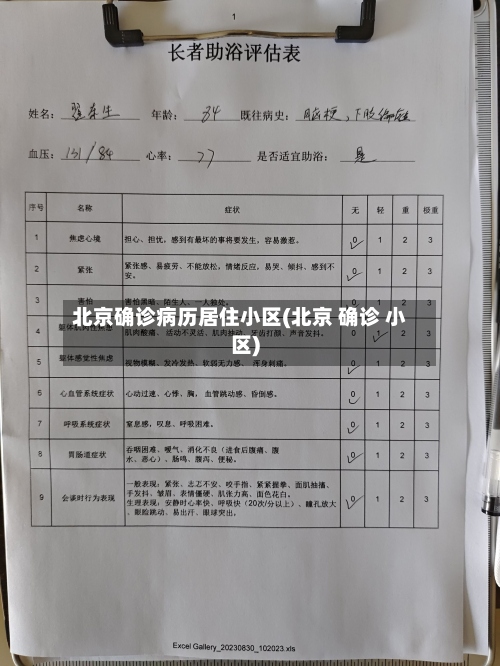 北京确诊病历居住小区(北京 确诊 小区)