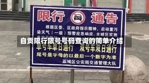 自贡限行限号号码查询的简单介绍-第2张图片