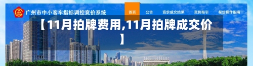 【11月拍牌费用,11月拍牌成交价】