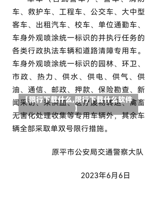 【限行下载什么,限行下载什么软件】