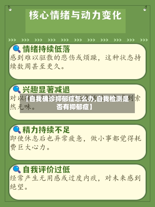 【自我确诊抑郁症怎么办,自我检测是否有抑郁症】-第2张图片