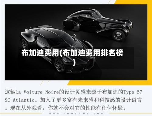 布加迪费用(布加迪费用排名榜)