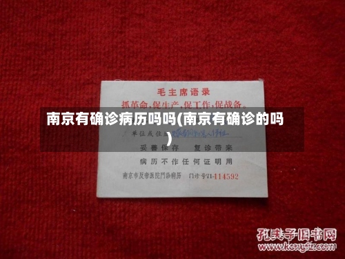 南京有确诊病历吗吗(南京有确诊的吗)-第2张图片