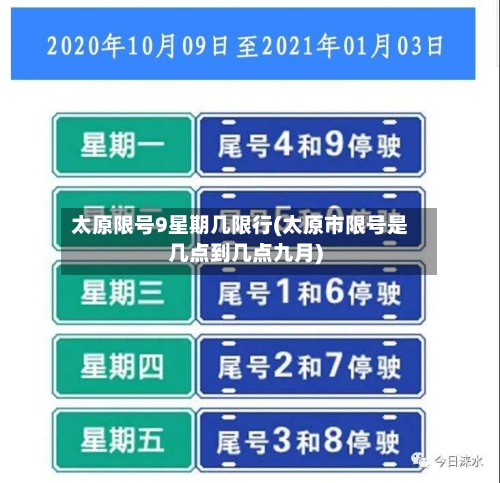 太原限号9星期几限行(太原市限号是几点到几点九月)-第2张图片