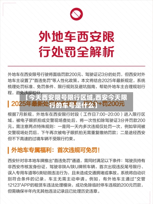 【今天西安限号限行区域,西安今天限行的车号是什么】