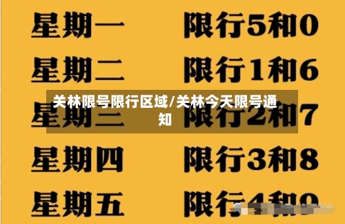 关林限号限行区域/关林今天限号通知