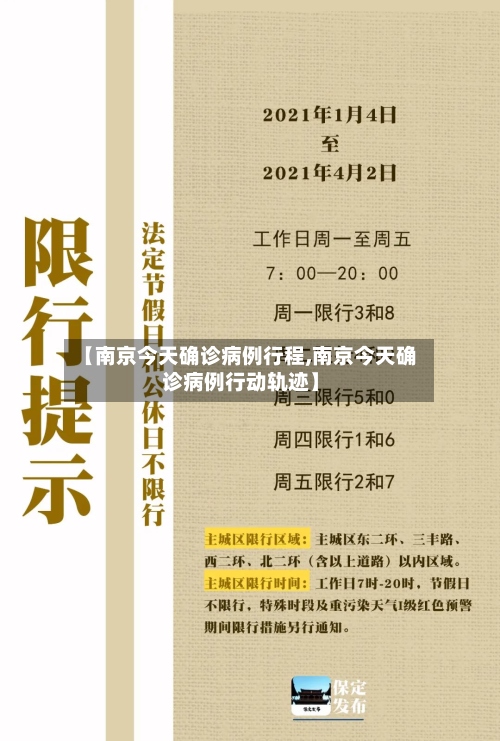 【南京今天确诊病例行程,南京今天确诊病例行动轨迹】