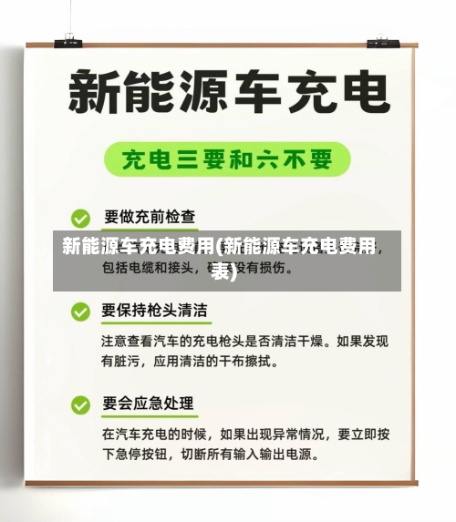 新能源车充电费用(新能源车充电费用表)-第2张图片