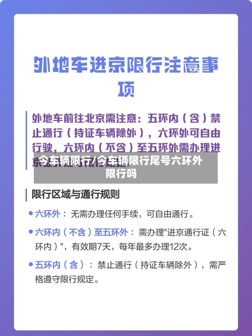今车辆限行/今车辆限行尾号六环外限行吗-第2张图片