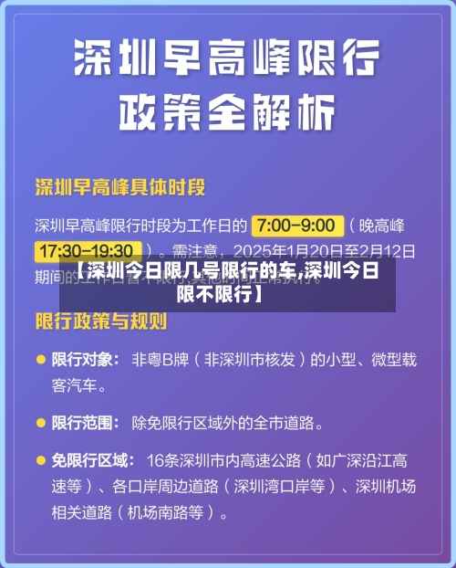 【深圳今日限几号限行的车,深圳今日限不限行】