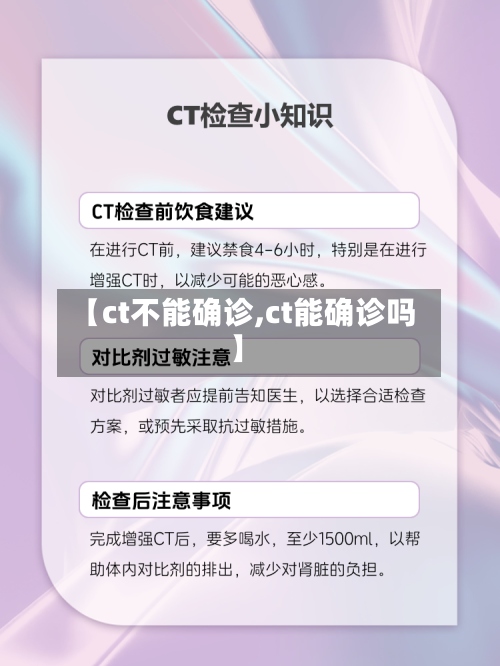 【ct不能确诊,ct能确诊吗】