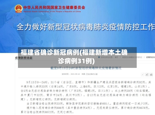 福建省确诊新冠病例(福建新增本土确诊病例31例)-第2张图片